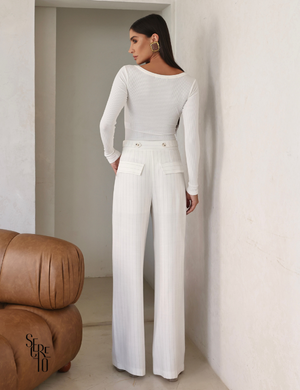 Body Manga Longa Sarah Branco