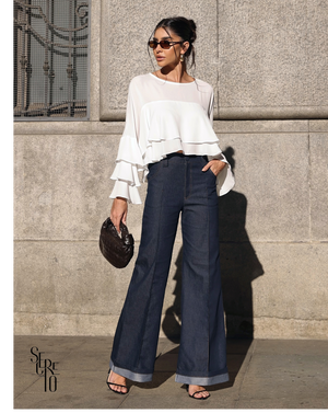 Blusa Babado Felipa Off White