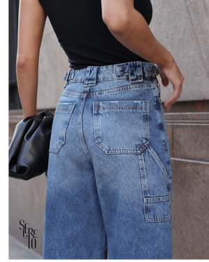 Calça Jeans Ballon Sandy Escuro