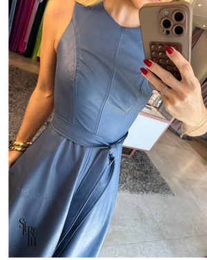 Vestido longuete Courino Genevieve Azul