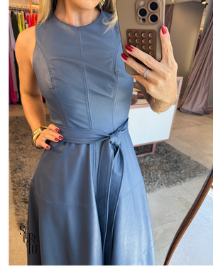 Vestido longuete Courino Genevieve Azul