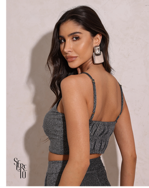 Top Malha Terry Debora Preto