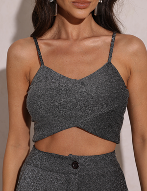 Top Malha Terry Debora Preto