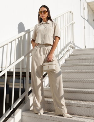 Calça Alfaiataria Julie Areia