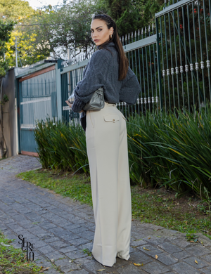 Calça Alfaiataria Jussara Bege