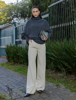 Calça Alfaiataria Jussara Bege