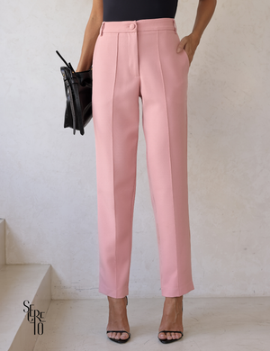 Calça Alfaiataria Nervura Vicky Blush