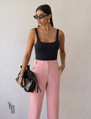 Calça Alfaiataria Nervura Vicky Blush