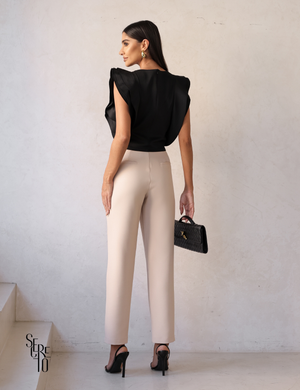 Calça Alfaiataria Maira Bege