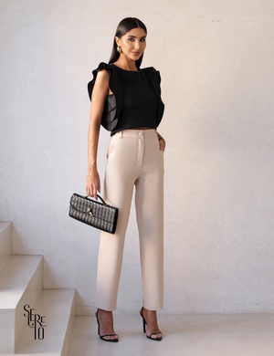 Calça Alfaiataria Maira Bege