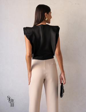 Calça Alfaiataria Maira Bege