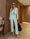 Conjunto Blazer e Calça Alfaiataria Joyce Verde Menta