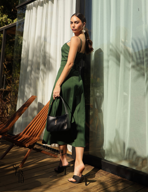 Vestido Longuete Jersey Rebeca Verde