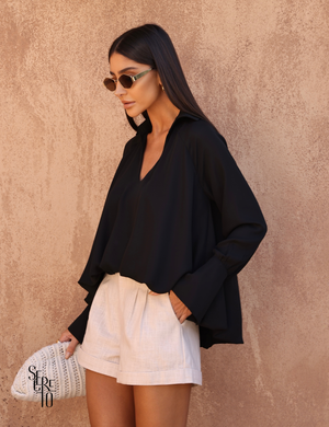 Blusa Balonê Amanda Preto