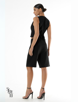 Bermuda Alfaiataria Aida Preto