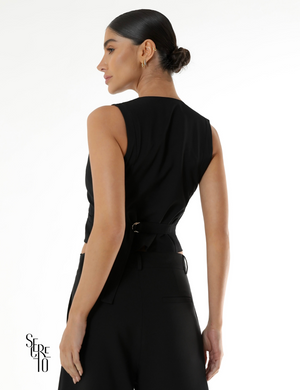 Colete Alfaiataria Georgea Preto