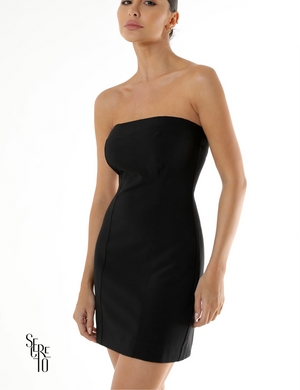 Vestido Curto TQC Alfaiataria Simone Preto