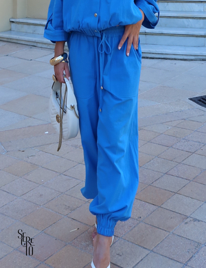 Conjunto Blusa e Calça Jogger Ingrid Azul Royal