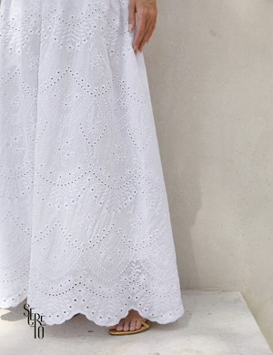 Vestdo Longo TQC Renda Daniele Off White