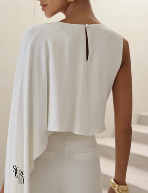 Conjunto Blusa e Calça Alfaiataria Stella Off White