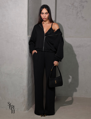 Top Renda Feminino Julia Preto