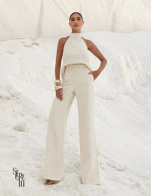 Conjunto Alfaiataria Frente Única Tabata Natural