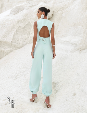 Conjunto Blusa Calça Alfaiataria Marant Juli Verde Menta