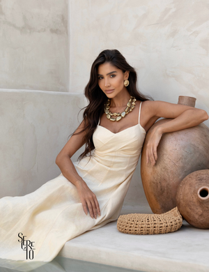 Vestido Midi Alfaiataria Nayane Camomila