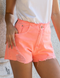 Shorts Jeans Neon Destroyd Rosa