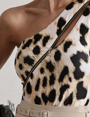 Body Animal Print Grazi Bege