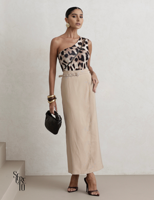 Body Animal Print Grazi Marrom