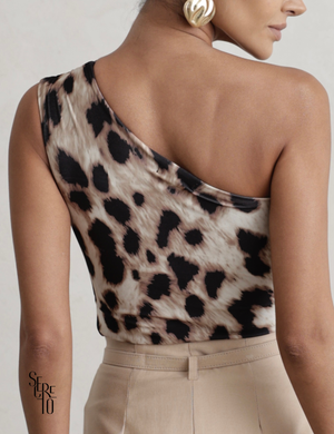 Body Animal Print Grazi Marrom