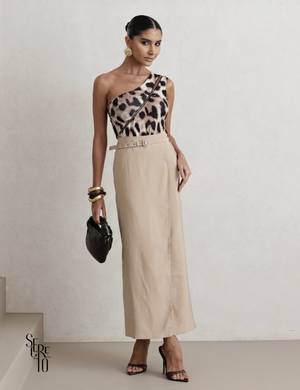 Body Animal Print Grazi Marrom