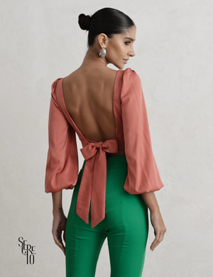 Cropped Costas Abertas Jeni Rosê