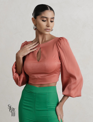 Cropped Costas Abertas Jeni Rosê