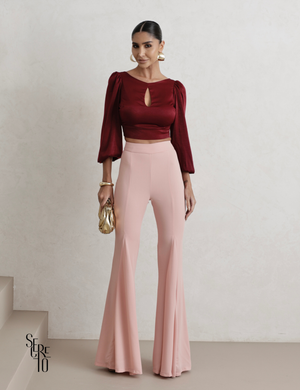Calça Flare Licia Rosê