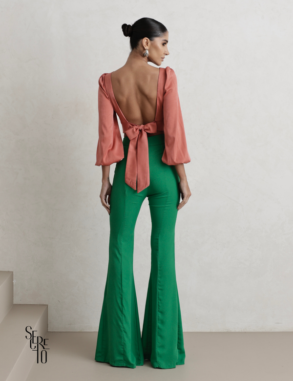 Calça Flare Licia Verde