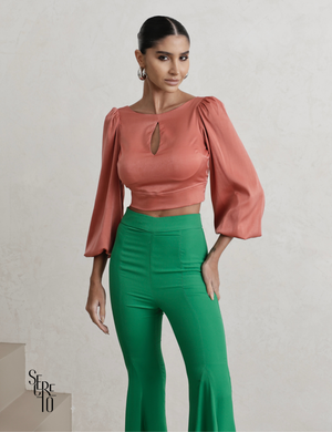 Calça Flare Licia Verde