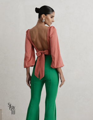 Calça Flare Licia Verde