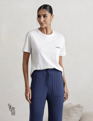 Conjunto Pijama Blusa e Calça Patty Azul Marinho