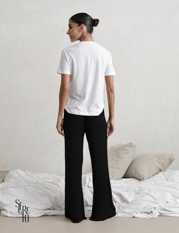 Conjunto Pijama Blusa e Calça Patty Preto