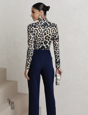 Calça Alfaiataria Feminina Bessa Azul Marinho