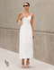 Vestido Midi de Linho Camila Off White
