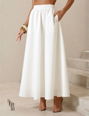 Saia Evasê Gabi Off White