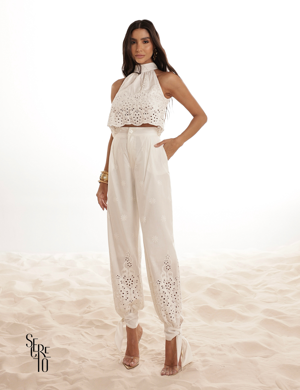 Conjunto Laise Recortes Vazados Juju Branco