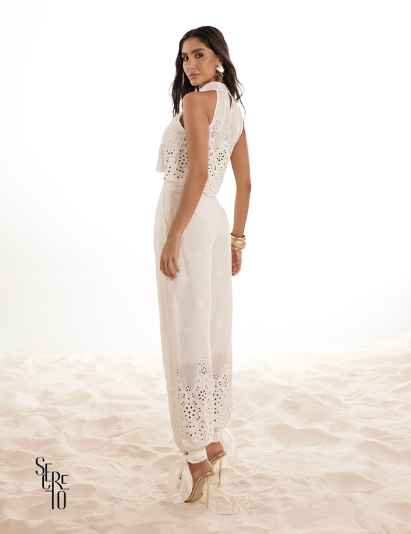 Conjunto Laise Recortes Vazados Juju Branco