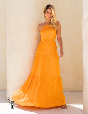 Vestido Longo Mailli Laranja