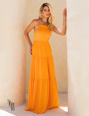 Vestido Longo Mailli Laranja