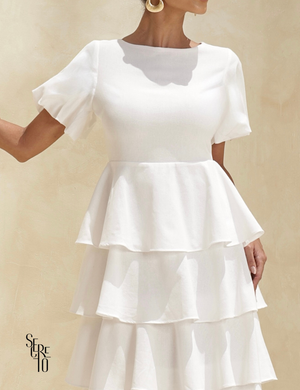 Vestido Longo Camadas Rosana Off White