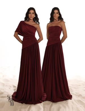 Vestido Longo Capa Versátil Paula Vinho